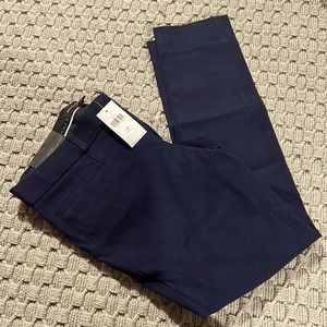 Banana republic NWT slimming bi-stretch Sloan navy pants trousers